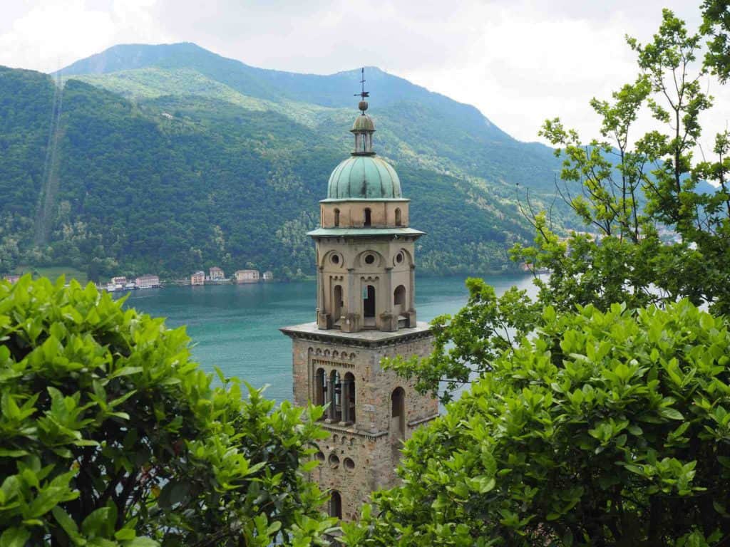 The Church Tower Madonna de Sasso Morcote Switzerland