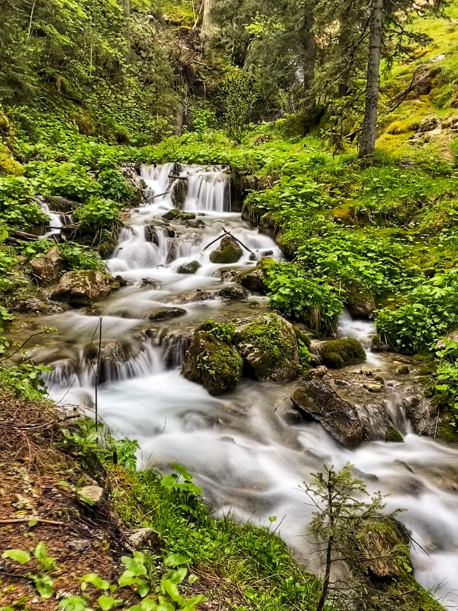 ebiking in champery switzerland - Jaunes waterfalls