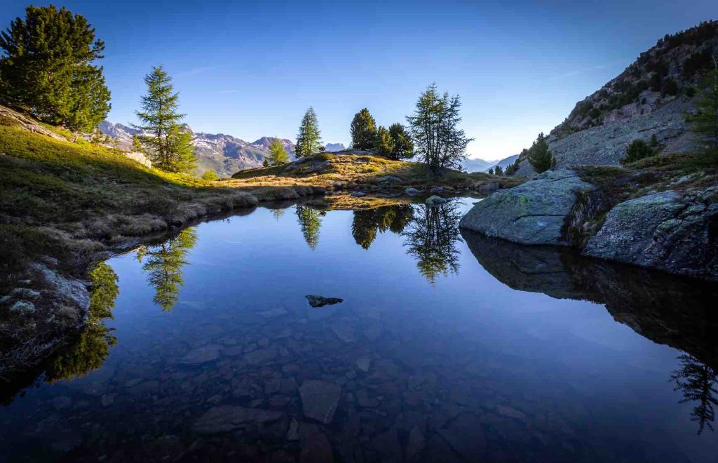 st moritz alpine lake switzerland