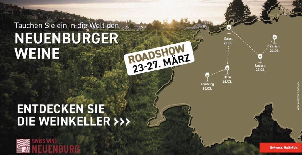 Neuchâtel Wines Roadshow 23rd - 27th March 2026