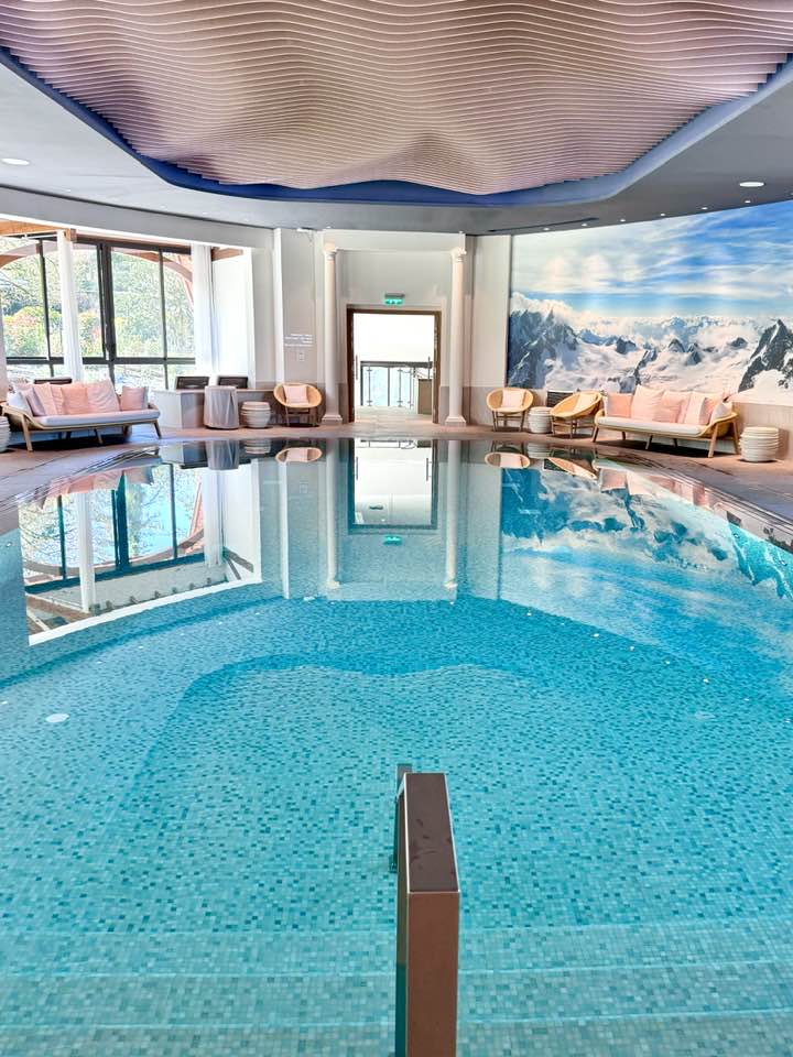 The Evian Spa and Pools at Hotel Royal Evian Resort