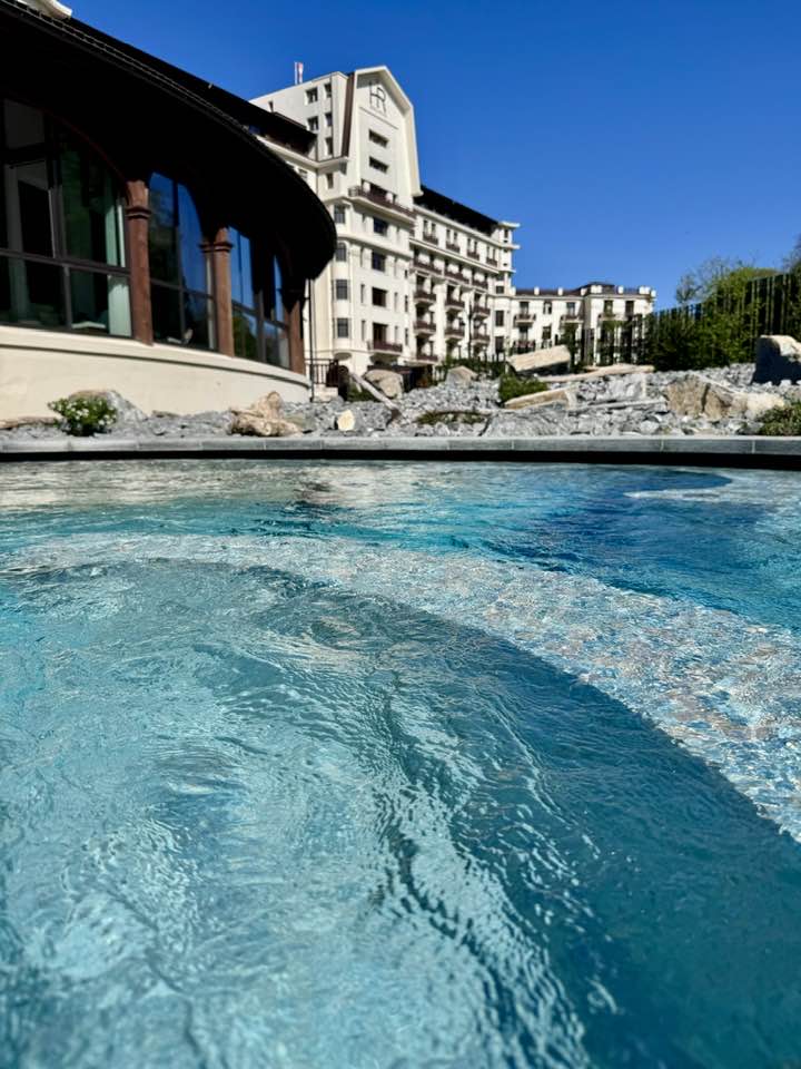 The Evian Spa and Pools at Hotel Royal Evian Resort