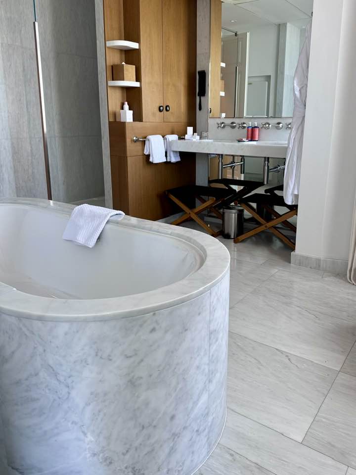 Bathroom in Suite at Hôtel Royal Evian Resort Évian-les-Bains