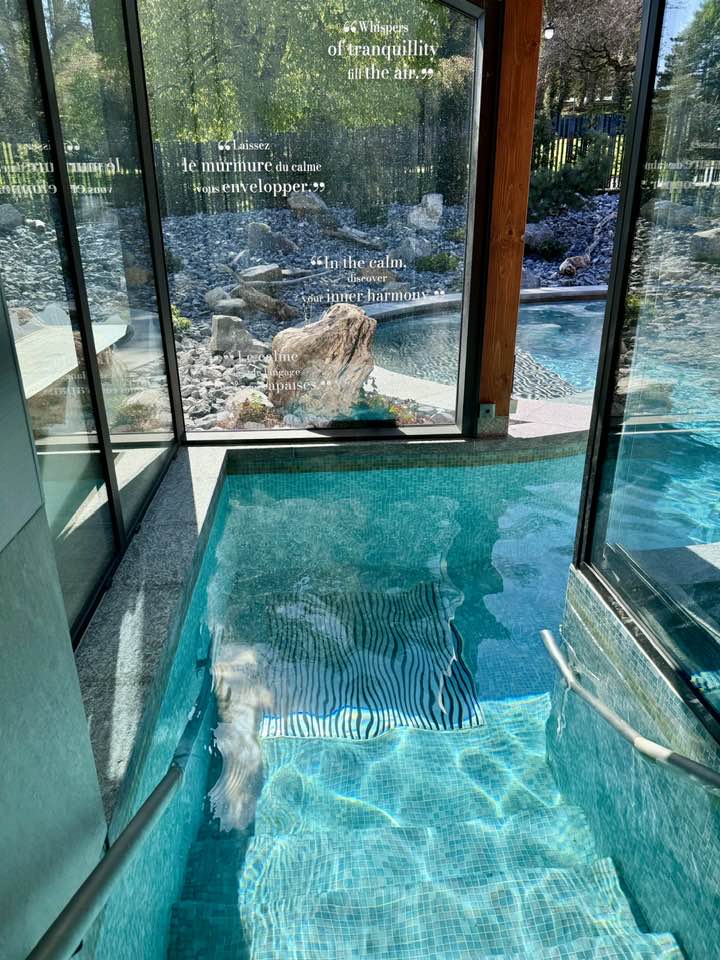 The Evian Spa and Pools at Hotel Royal Evian Resort