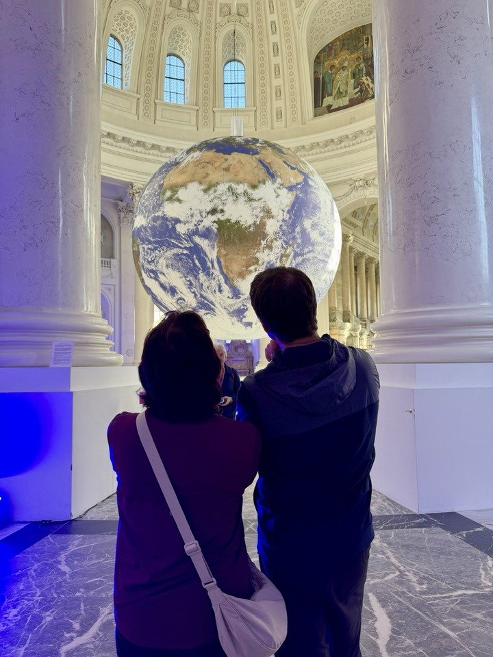 GAIA art installation by Luke Jerram at St Blasien Cathedral
