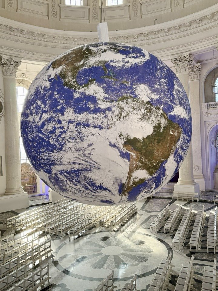 GAIA art installation by Luke Jerram at St Blasien Cathedral