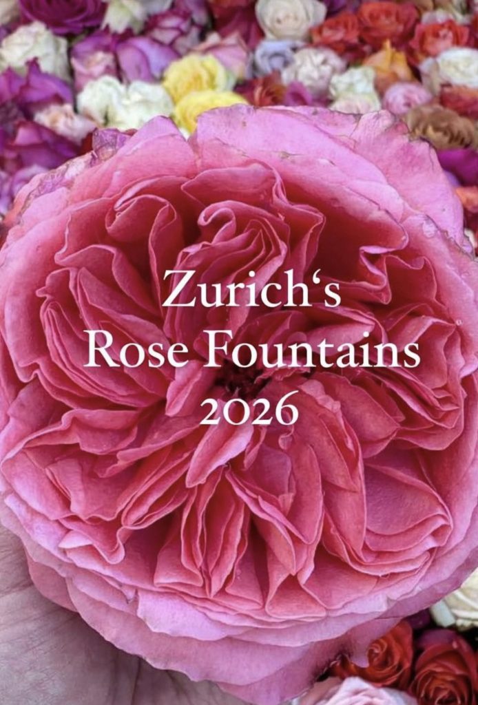 The Stunning Rose Fountains of Zurich Easter
