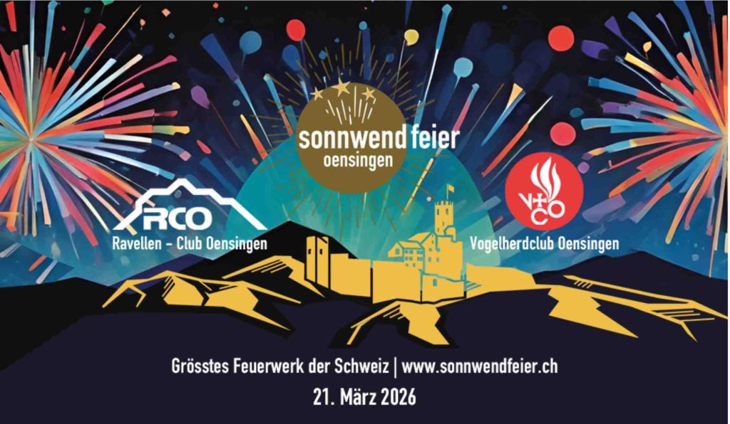 Sonnwendfeier Oensingen - Solstice Firework Celebration