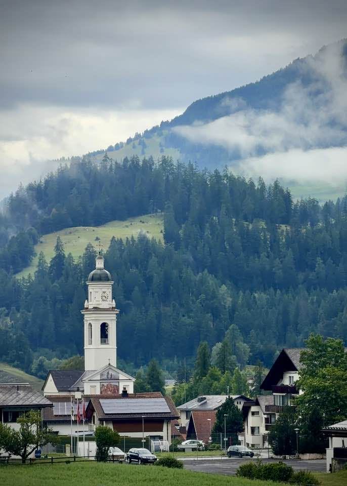 Views of town from AVES HOTEL SAVOGNIN 